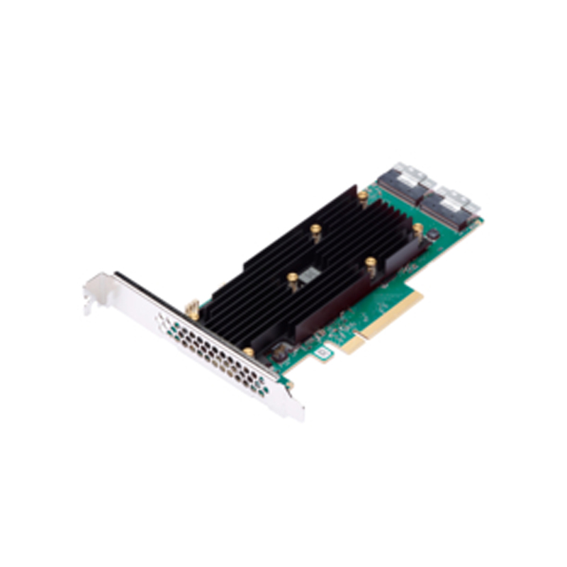The MegaRAID 9500 series is the industry's first PCIe Gen4 RAID adapter series, providing PCIe Gen4 hosts and storage interfaces. The MegaRAID 9560-16i adapter is based on SAS3916 high port PCIe 4.0 x8 on-chip RAID (RoC), with twice the performance compared to previous generations of products. The 9560-16i uses Broadcom the third mock examination SerDes technology to run NVMe, SAS, or SATA devices in a single drive bay for unlimited design flexibility