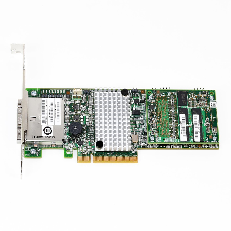 main features <br/>6 external Gb/s SATA+SAS ports<br/>Two small SAS external connectors (SFF8088)<br/>LSI SAS 2208 Dual Core 6Gb/s ROC<br/>- x2 800MHz PowerPC processor<br/>PCI Express 3.0 host interface<br/>1GB DDRIII cache<br/>RAID levels 0, 1, 5, 6, 10, 50, and 60<br/>Supports optional heat-resistant backup batteries<br/>Main advantages<br/>Unmatched RAID performance<br/>External JBOD expansion, up to 240 3Gb/s and 6Gb/s SATA and SAS hard disk drives or Solid-state drive<br/>Compatible with LSI 6Gb/s SAS switches<br/>Heat resistant backup battery option (LSIiBBU09)<br/>Support for advanced software options