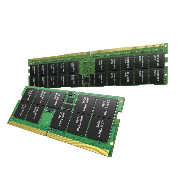 Samsung DDR5 memory module, M426R4GA3BB0-CQK, 32GB, 4800Mbps, 1.1V, ECCSODIMM, double-sided heat sink