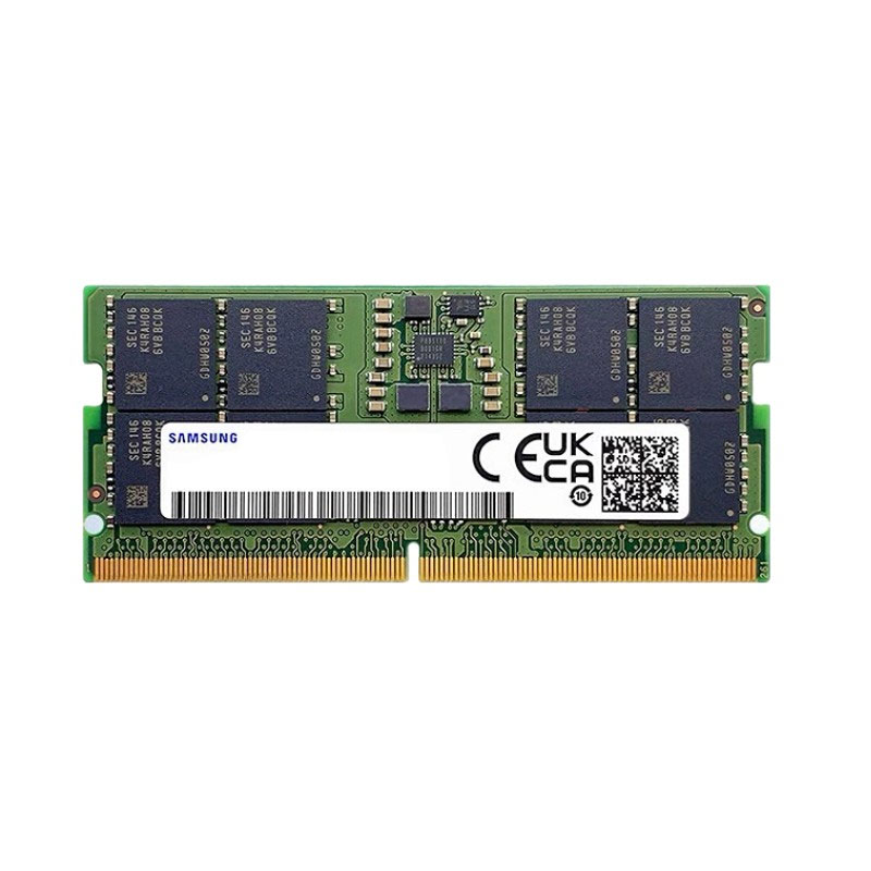 Samsung DDR5-SODIMM memory module, M425R2GA3BB0-CQK, 4800Mbps, 1.1V low voltage, 16GB memory capacity