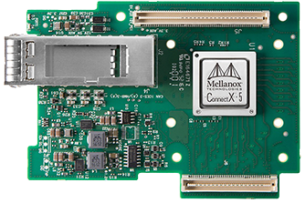 Nvidia, MCX545B-ECAN, ConnectX-5, VPI Adapter Card OCP EDR/100GbE single port, InfiniBand network card