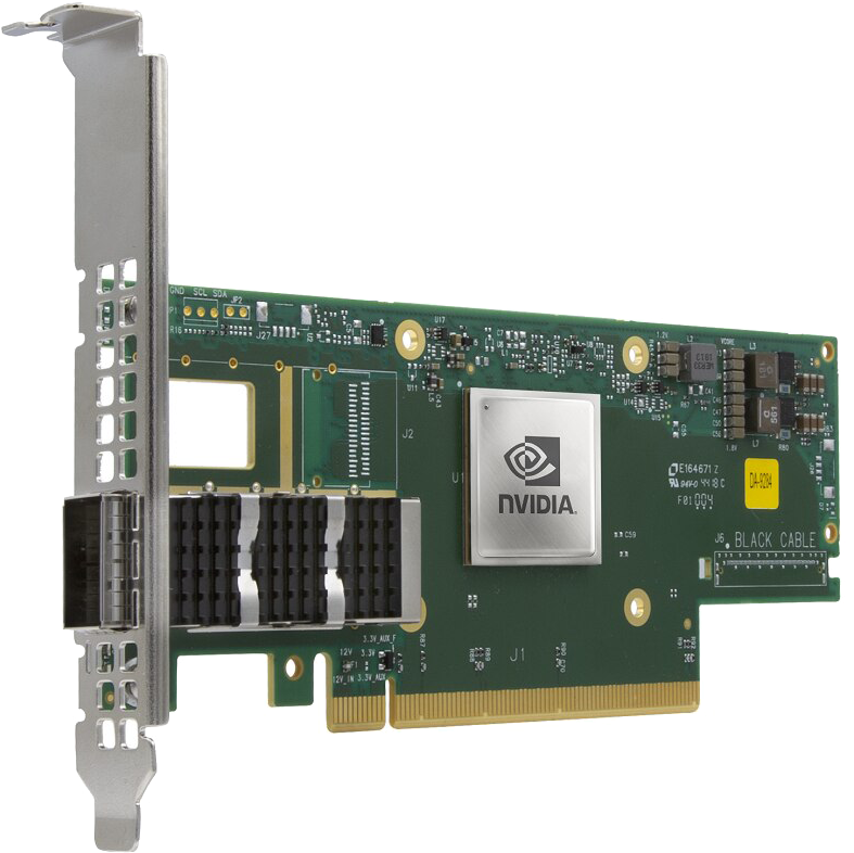 Nvidia, MCX653105A-ECAT-SP, ConnectX-6 VPI, Adapter Card HDR100/EDR/100GbE single port, InfiniBand network card