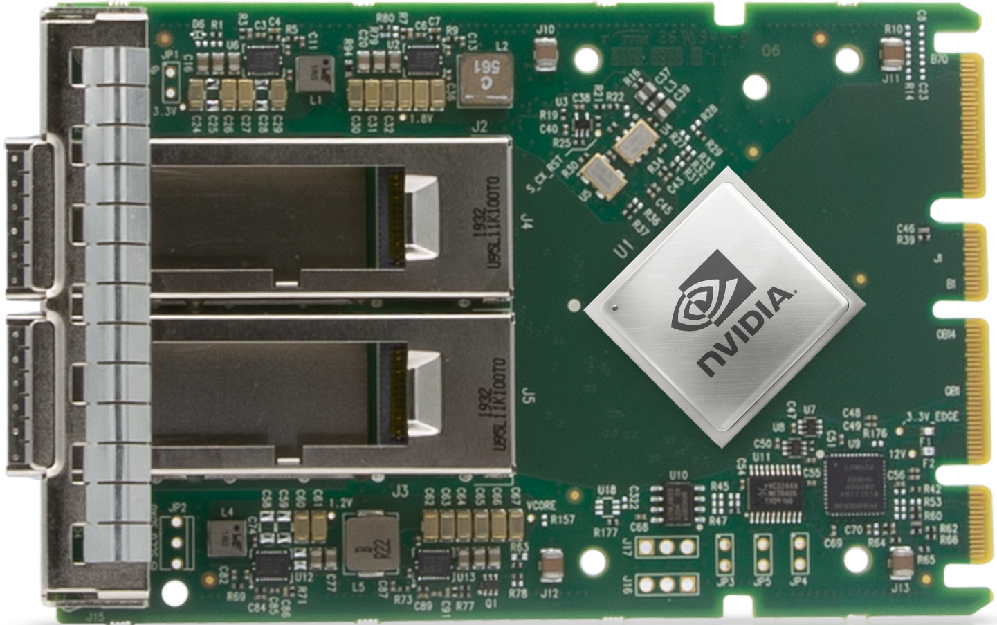 Nvidia, Milos, MCX653436A-HDAI, ConnectX-6 VPI, OCP3.0 HDR/200GbE dual port, InfiniBand NIC