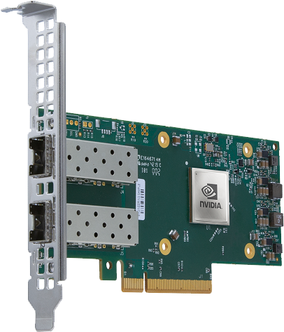 Nvidia, MCX623102AC-GDAT, ConnectX-6 Dx EN, Adapter Card 50GbE Crypto Enabled, dual port Ethernet network card