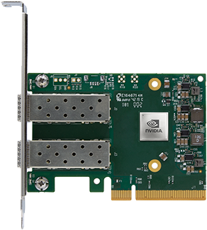 Nvidia, MCX631102AC-ADAT, ConnectX-6 Lx EN, Adapter Card, 25GbE Crypto Enabled, dual port Ethernet card